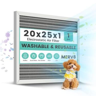 Imagem de Filtro de ar eletrostático KEYINGXUAN 20x25x1 MERV 8 lavável