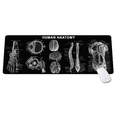 Imagem de Mouse pad de anatomia humana – Tapete de mesa extragrande para estudantes e profissionais de medicina, presente ideal para amantes de ciência, acessórios essenciais de computador para estudo, trabalho