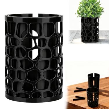 Imagem de Agamino Disfarce de vaso decorativo compatível com câmera interna de anel (1ª geração) – Estojo de plantador discreto para ocultar câmera, uso interno, design de carregamento superior