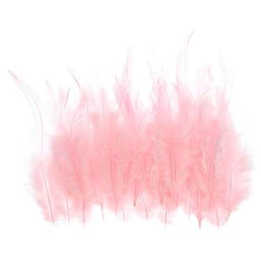 Imagem de Generic Pena de galo para sela de 3 a 6 polegadas, 50 peças de penas naturais a granel, penas artesanais fofas para apanhador de sonhos, pingente, champanhe