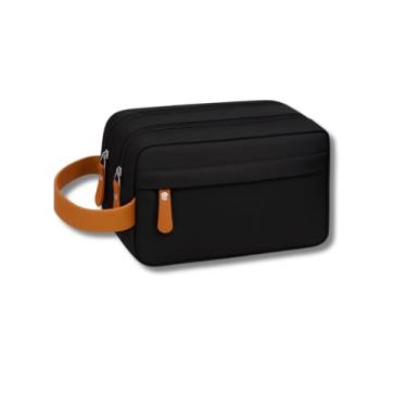 Imagem de Necessaire Organizador Masculino Feminino Viagem Trabalho Impermeável Unissex Estojo (PRETO)