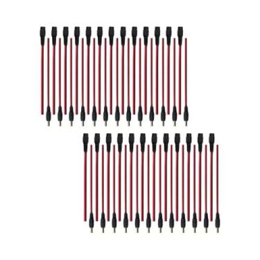 Imagem de Adaptadores De Conector Macho E Fêmea De 5.5 X 2.1mm Para Cabos De Luz