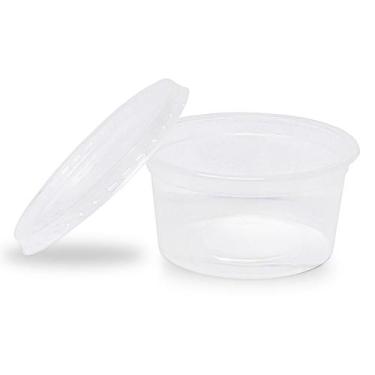 Imagem de Pote Plástico Com Tampa 200 Ml 500 Unidades Rioplastic