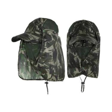 Imagem de Chapéu De Pesca De Secagem Rápida Anti-UV Protetor Solar Para Rosto E 