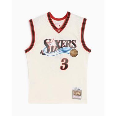 Imagem de Regata Mitchell & Ness NBA Swingman Philadelphia 76ers Road 2000-01 Allen Iverson Mascu...
