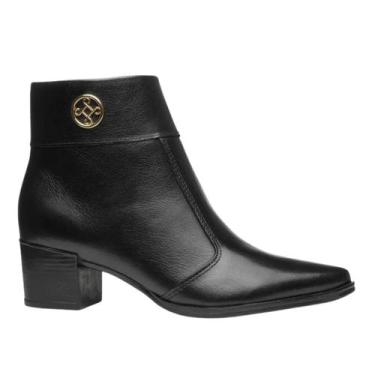 Imagem de Bota Pegada 280512-05 Feminina em Couro, Preto, 36