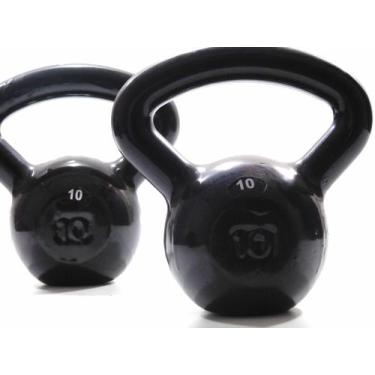 Imagem de Kettlebell 10KG Emborrachado PAR - Equipa Academia