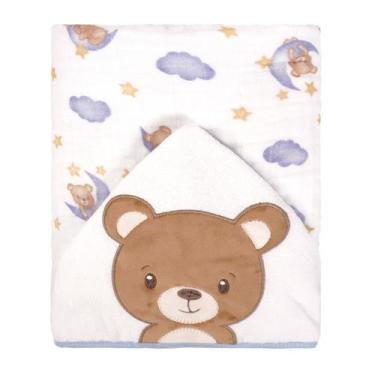 Imagem de TOALHA DE BANHO BEBE SOFT ESTAMPADA CAPUZ cor: fadinha - INCOMFRAL, ur