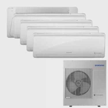 Imagem de Ar Condicionado Multi Split Inverter Samsung fjm 38.000 btus q/f 220V + 1x Cassete 1 Via Wind Free 9.000 btus + 4x High Wall Maldives 12.000 btus