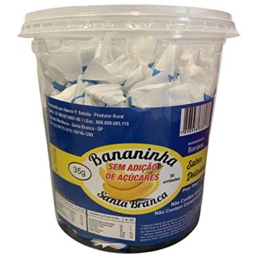 Imagem de Bananinha Santa Branca Sem Açúcar Pote com 30 Unidades