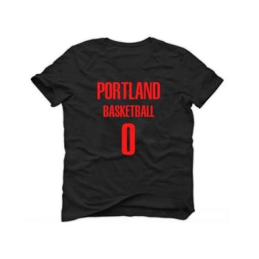 Imagem de Camiseta Basquete Portland Esportiva Camisa Academia Treino Basketball