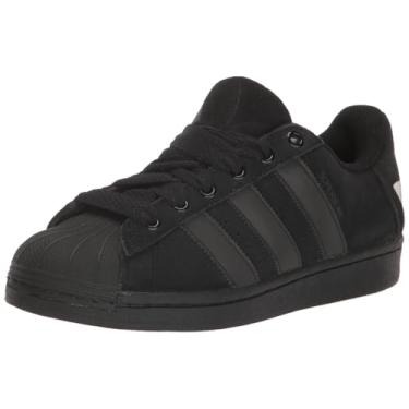 Imagem de adidas Originals Tênis masculino Superstar, Preto/refletivo/cinza, 6.5