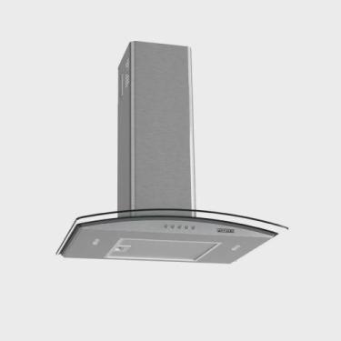 Imagem de Coifa fogatti parede 60cm inox vidro curvo kromanox 220v 46000160, 220