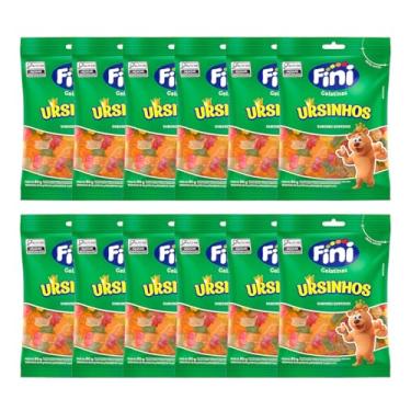Imagem de Fini Ursinho, Balas de Goma, Sortidas, Caixa com 12 Unidades, 80g
