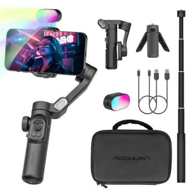 Imagem de Estabilizador de Cardan AOCHUAN Smart XE Combo1 para iPhone 15 Pro Max