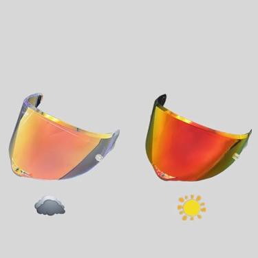 Imagem de BSTOP Pista Face Shield Com Proteção Uv Para Agv Pista, Viseira De Capacete Corsa-R (Fotocrômico Revo Vermelho - Dia E Noite)