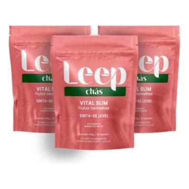 Imagem de Vital Slim Leep – Termogênico Natural com Gengibre, Guaraná, Canela e Cúrcuma | 66 Sachês | 3 Und-Unissex