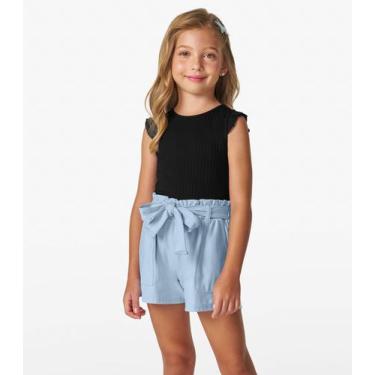 Imagem de Shorts Infantil em Moletinho Denim Trick Nick Azul, 4, Azul