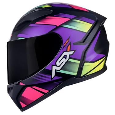 Imagem de Capacete Feminino Asx City Start Preto Rosa Moto Fechado (56)
