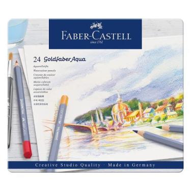 Imagem de Lápis de Cor Aquarelável Faber Castell Goldfaber 24 Cores - FABER CAST