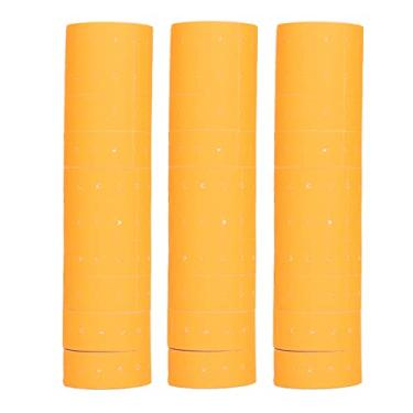 Imagem de Etiqueta de preços de 3 tubos 15000 peças Etiqueta de papel de preço de supermercado de linha única 21x12mm para M5500 MX5500 para marcação de organização de loja de varejo de escritório (laranja)