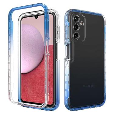 Imagem de capa Moblie, Case Compatible with Samsung Galaxy A14 4G/A14 5G,Ultra Slim Shockproof Protective Phone Case,Anti-Scratch Translucent Back Cover,TPU and Hard PC Phone Case for A14 4G/A14 5G (Size : Blu