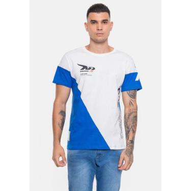 Imagem de Camiseta Onbongo Especial M7 Branca Com Azul