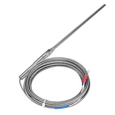 Imagem de Joyzan Sonda M8 Tubo, Termopar Tipo K Temperatura de Resposta Rápida Velocidade de Resposta Estável Sensores de Alta Sensibilidade Desempenho Ferramenta Profissional Fios de (aço