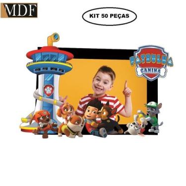 Imagem de Porta Retrato Infantil 3d Patrulha dos Cachorrinhos Fotos 10x15 Kit 50