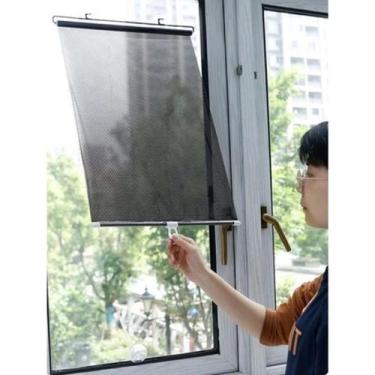 Imagem de Cortina Persiana Com Ventosas Para Janela Sala De Estar Baixa Luminosi