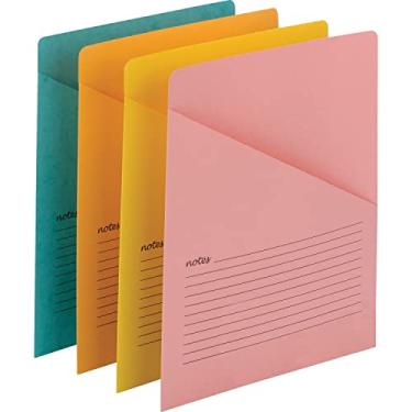 Imagem de Jaqueta de arquivo Smead Organized Up Notes, tamanho de letra, cores sortidas, 12 por pacote (75427)