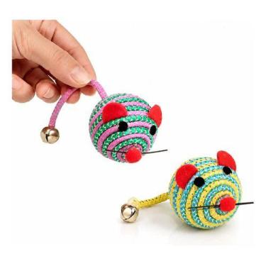 Imagem de Brinquedo Para Gato Ratinho Com Som Movimento Kit 2 Unidades Interativ