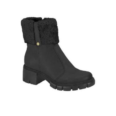 Imagem de Bota Moleca Coturno Feminino Salto Tratorado Pelo 5338 108-Feminino