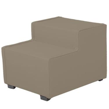 Imagem de Escada Estofada 2 degraus para Cachorro Gato e Maca de Estetica Suede 