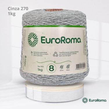 Imagem de Barbante EuroRoma Colorido N.8 1Kg Cor Cinza 270