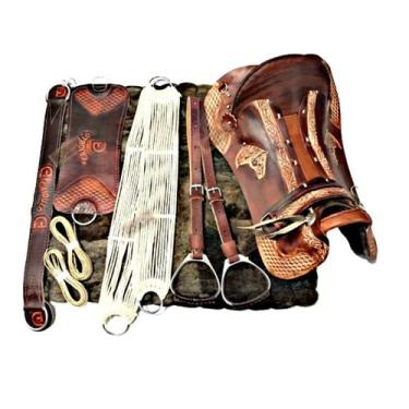 Imagem de 10x peças MONTARIA SELA Marreca Arreio CAVALO Laço Comprido - SELARIA 