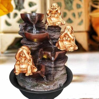 Imagem de Fonte De Água Decorativa Buda Gordo Sorte Prosperidade Sabio - Althea 