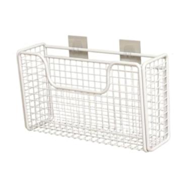 Imagem de Ｂｅｓｇａ Prateleira interna para porta de armário de cozinha, organizador de armário, prateleiras de ferro, prateleiras de armazenamento, porta-tempero de aço, White L