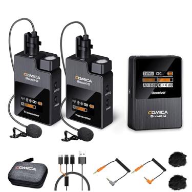 Imagem de comica BoomX-D2 - Microfone Sem Fio, Microfone de Lapela Compacto com Trilha de Audio de Segurança, Redução de Ruído, Alcance de 328, Baixa Latência, para Câmeras, Filmadoras, Smartphones, Laptops