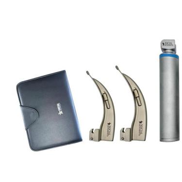 Imagem de Kit Laringoscópio Adulto  Aço Inoxidavel  LED  Social Instrumentos, 2 