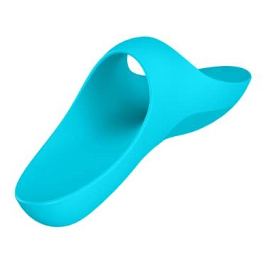 Imagem de Satisfyer Teaser Vibrador de Dedo - 12 Programas de Vibração para Estimulação do Clitóris, Pênis e Áreas Erógenas - Impermeável, Recarregável (Azul Claro)