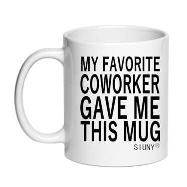 Imagem de Caneca My Favorite Coworker Gave Me This - Presentes exclusivos para Boss Mugs Employer Farewell Goodbye Gifts To Employee Coffee Mug 325 ml (colega de trabalho)