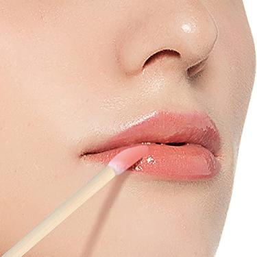 Imagem de 50 aplicadores de brilho labial, pincéis labiais de bambu, varinhas de brilho de batom para sombra e maquiagem