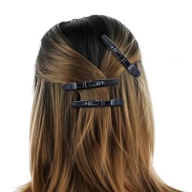 Imagem de Pacote com 6 grampos de crocodilo de cabeleireiro de plástico para corte de cabelo jacaré para mulheres e homens