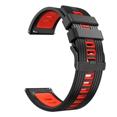Imagem de FULNES Pulseiras de relógio inteligente de 22 mm para Samsung Galaxy Watch 3/45mm/46mm/Gear S3 Frontier Pulseira de silicone (cor: estilo D, tamanho: para Gear S3 Frontier)