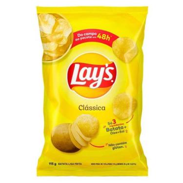 Imagem de Batata Frita Lisa Clássica Lays 115g