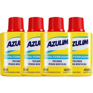 Imagem de Tira Ferrugem Tira Manchas Limpador Azulim 50ml, kit4unidades