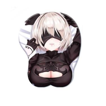 Imagem de Mouse pad com suporte para descanso de pulso Silica Gel Nier: Automata