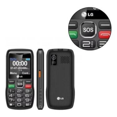 Imagem de Telefone Antigo Lg G365 2chip Simples Preto 4g Teclad Grande telefone 