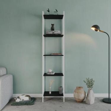 Imagem de Estante para Livros Industrial Aço Multiuso 5 Prateleiras 187cmx45cm A